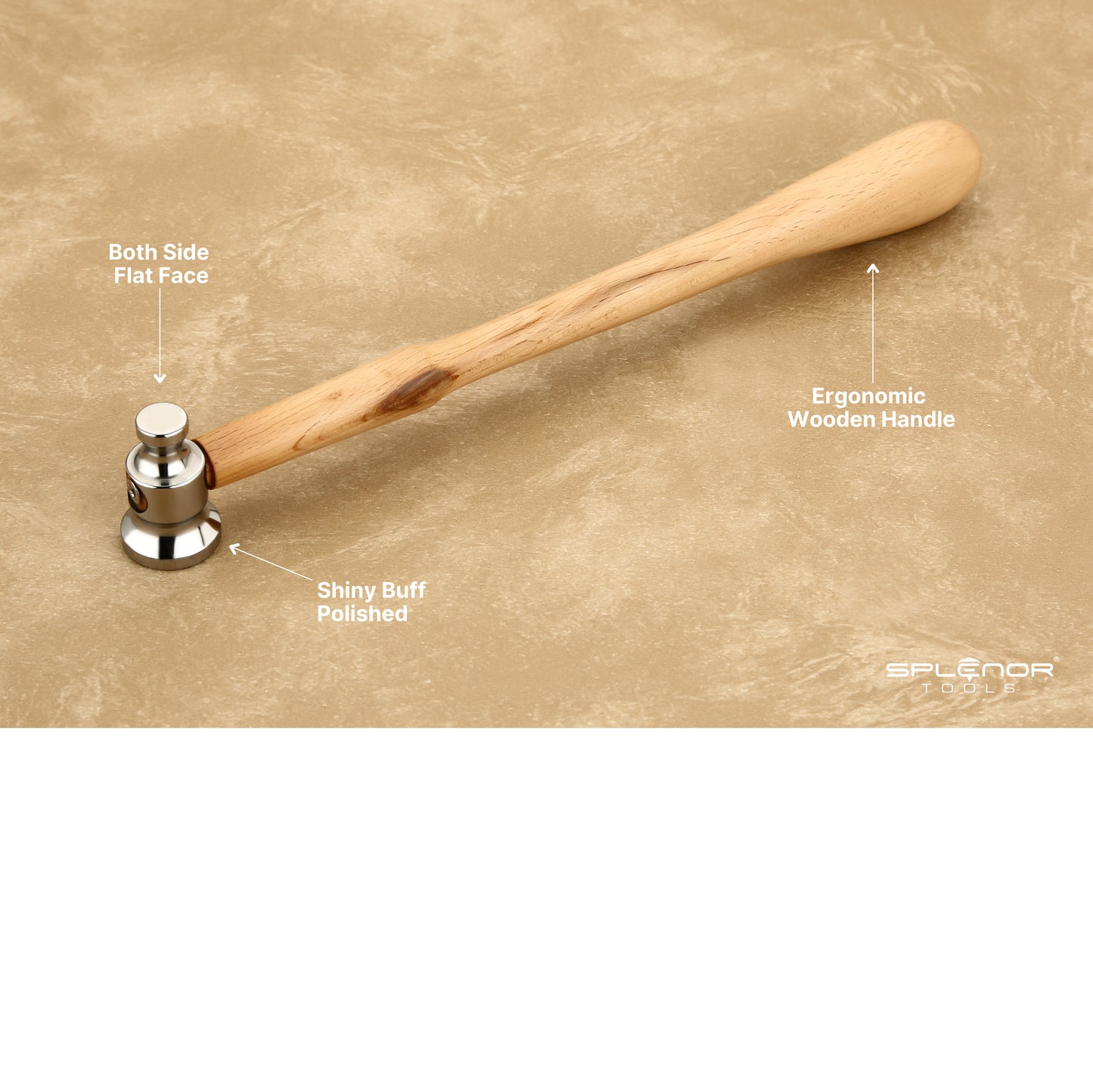 Two-Sided Flat Face Chasing Hammer