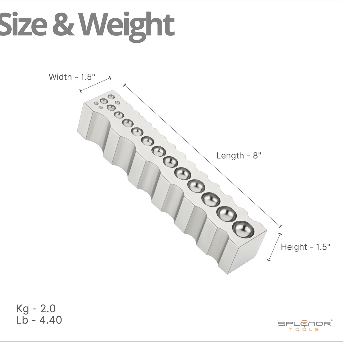 8" Multi purpose forming block
