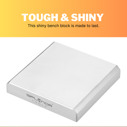 professional bench block 4 inch square for metal forming tools