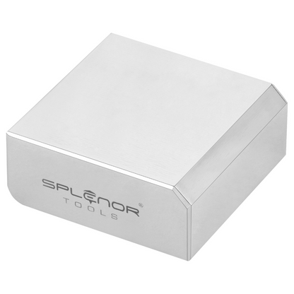 Bench block 2 x 2 inch steel block for jewelry making and metal stamping