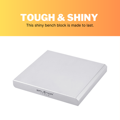 professional 6 inch square bench block for metal forming tools.