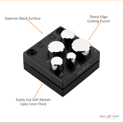 5 round punch disc cutter set for jewelry making tools