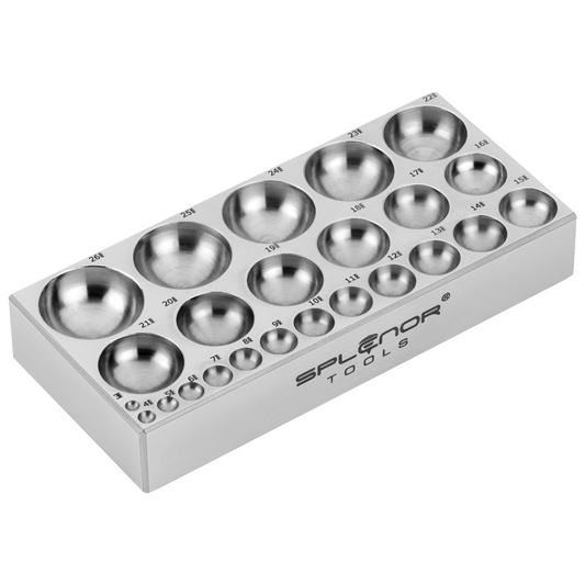 24 Cavity flat dapping block