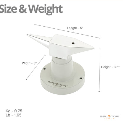 Jewelry stand anvil tool for metal shaping and forming work
