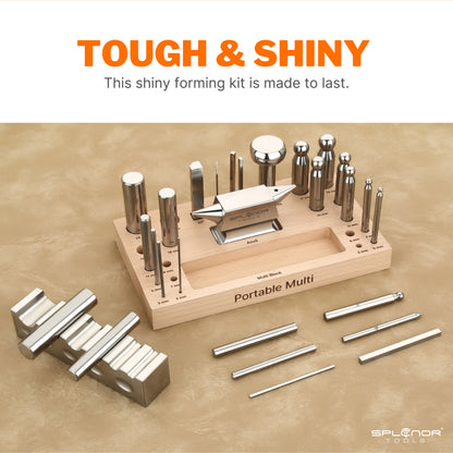 Multi purpose portable tool for jewelry making and metalwork