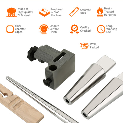 jewelry bench anvil kit with ring mandrel and bracelet mandrel