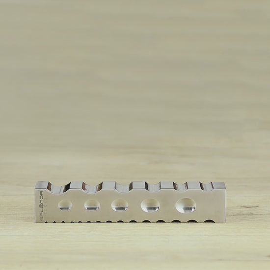 8 multi purpose forming block for jewelry making with various shaping grooves