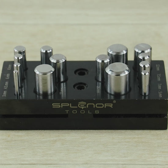 14 round punch disc cutter set for jewelry making tools