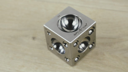 2.5 inch square dapping block steel jewelry forming tool with 21 dome cavities