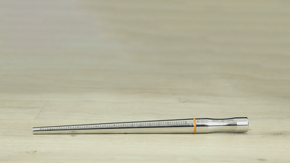 stainless steel grooved ring mandrel US 0 to 16 UK A to Z ring sizing tool