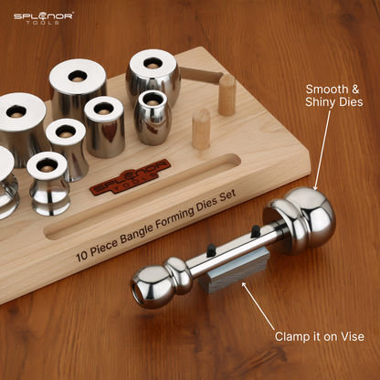 10 piece bangle & bracelet forming die set