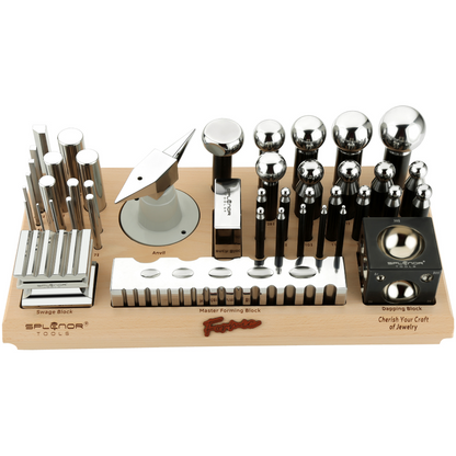 All in one metal forming kit for shaping and designing jewelry pieces