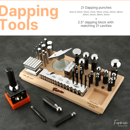 All in one metal forming kit for shaping and designing jewelry pieces