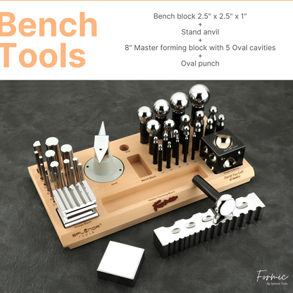 All in one metal forming kit for shaping and designing jewelry pieces