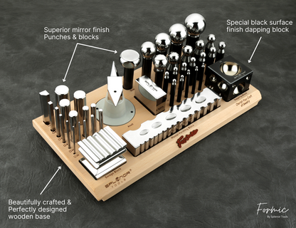All in one metal forming kit for shaping and designing jewelry pieces