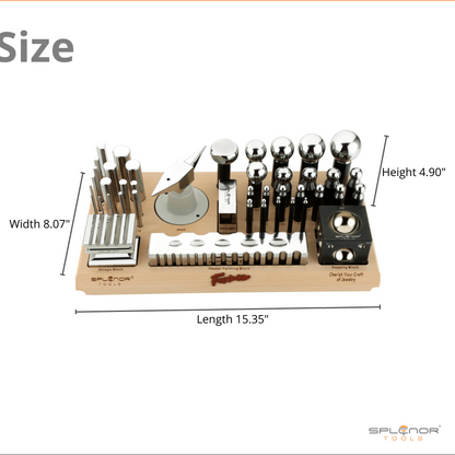 All in one metal forming kit for shaping and designing jewelry pieces