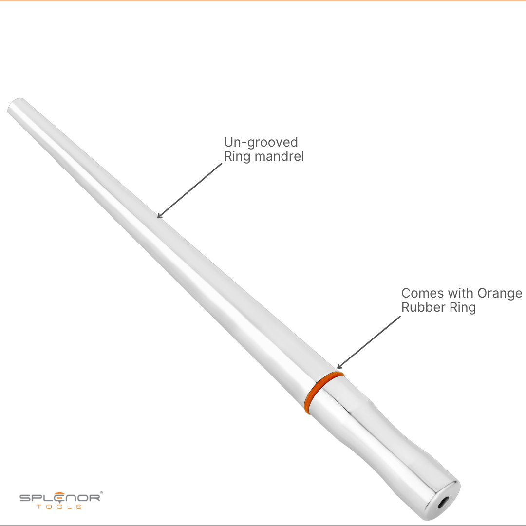 Stainless Steel Un-grooved Ring Mandrel (Size - US 0-16 & UK A-6)