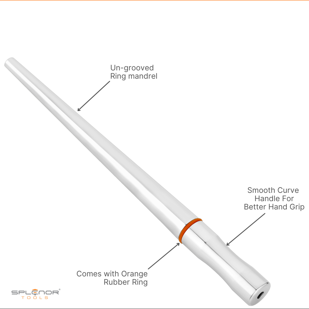 Stainless Steel Un-grooved Ring Mandrel (Size - US 1-16)