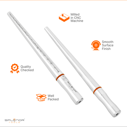 steel ring mandrel US sizes 1 to 16 for accurate ring sizing and forming